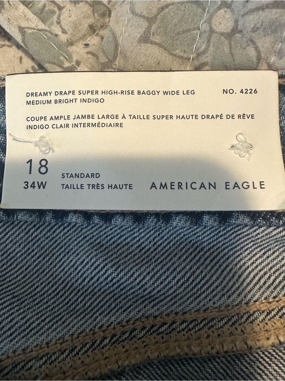 American Eagle Outfitters Light Blue Wide Leg Jeans - Picture 10 of 10